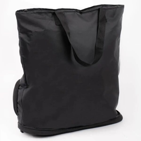 FOLDING SHOPPING BAG WITH ZIPPERED POCKET