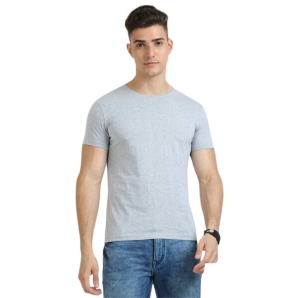 Bio Wash Scissor Stitch Crew Neck T-Shirt