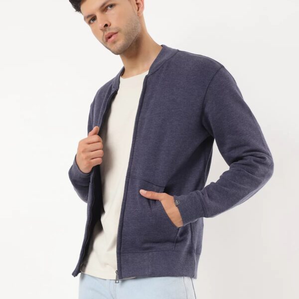 Sweat Shirts-Denim Blue