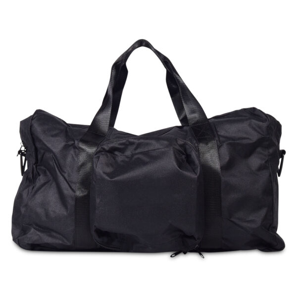 Small Black Canvas Duffle Bag
